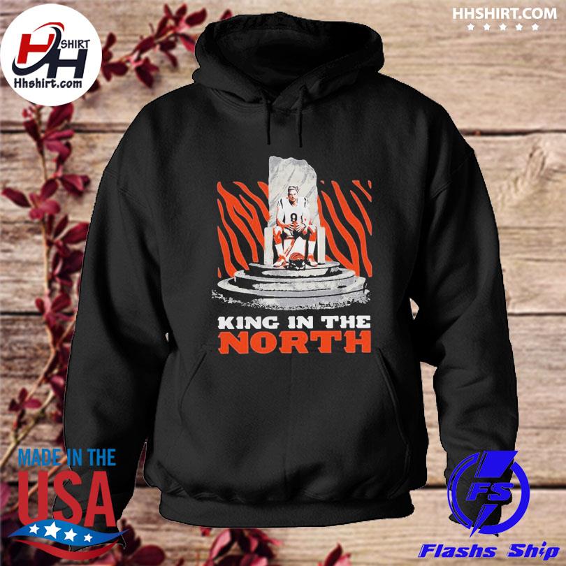 Premium joe burrow king in the north cincinnati bengals 2022 champion afc  north division shirt, hoodie, sweater, long sleeve and tank top