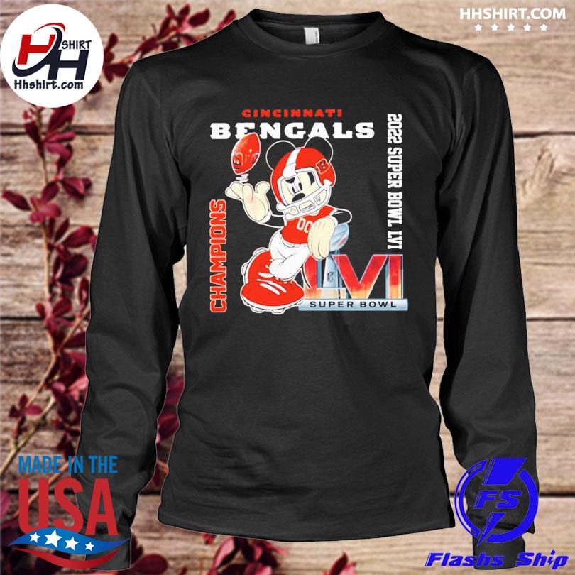 Mickey Mouse Cincinnati Bengals 2022 Super Bowl shirt, hoodie