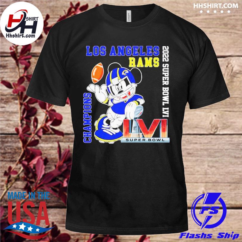 Mickey Mouse Los Angeles Rams 2022 Super Bowl LIV Champions shirt