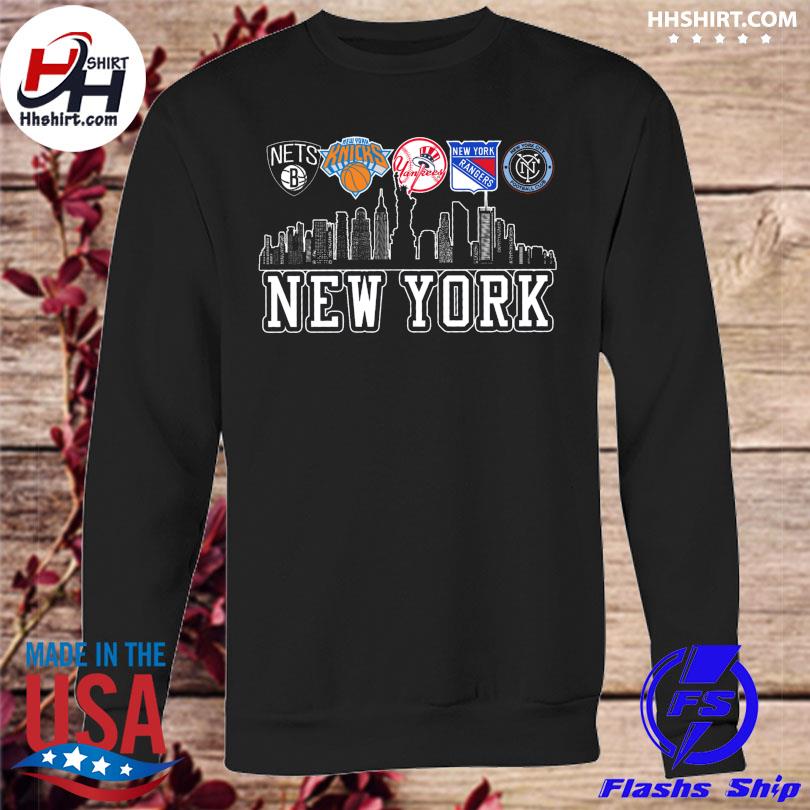 New York City Jets Knicks Yankees New York Rangers New York City shirt,  hoodie, longsleeve tee, sweater