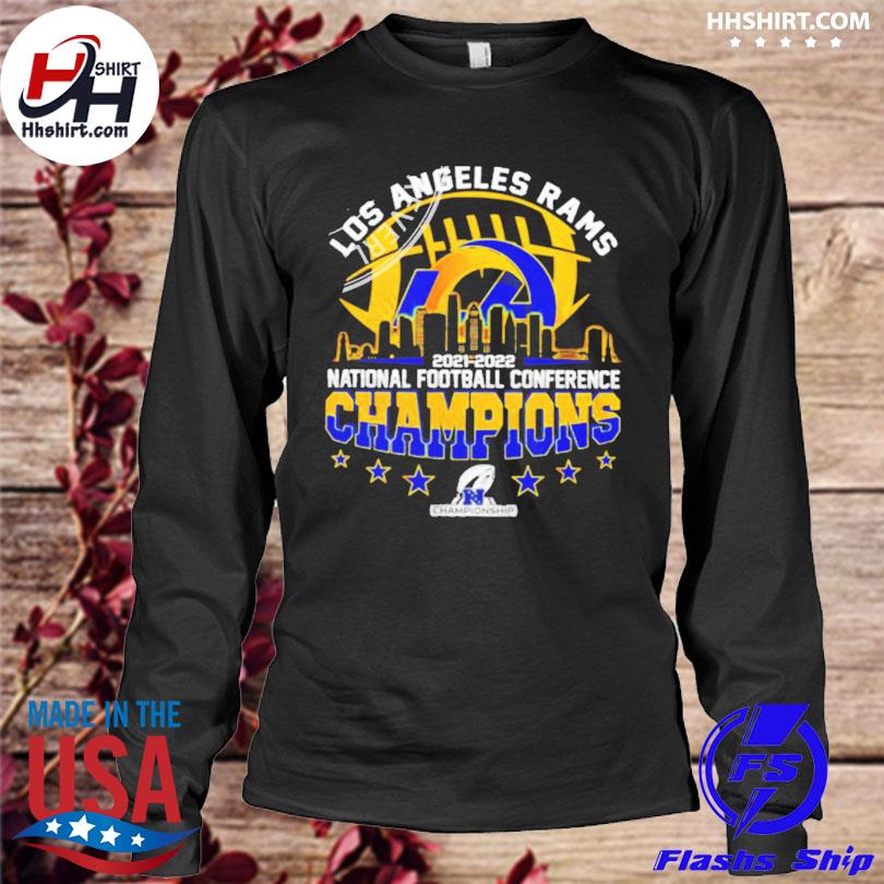 Los angeles rams nfc champions 2021 nfl football fan shirt los angeles rams  champions shirt, hoodie, longsleeve tee, sweater