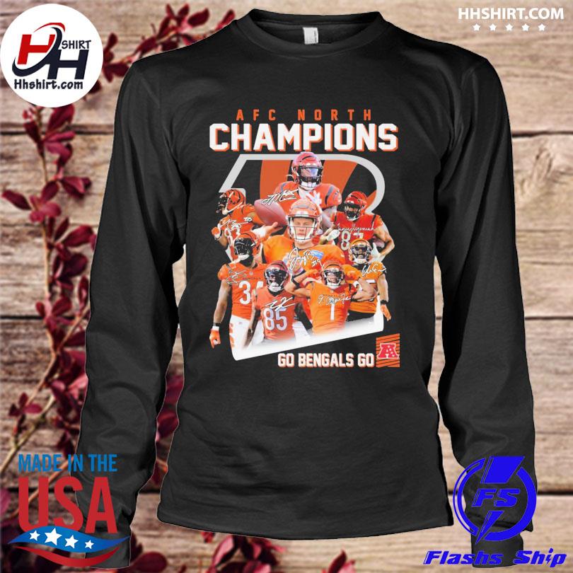 Official Cincinnati Bengals Afc North Champions Go Bengals Go Signatures  Shirt, hoodie, sweater, long sleeve and tank top