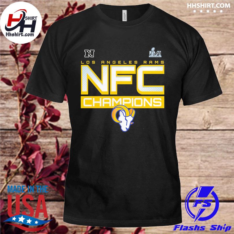 Premium los Angeles Rams 2021 NFC Champions Iconic Slant T-Shirt