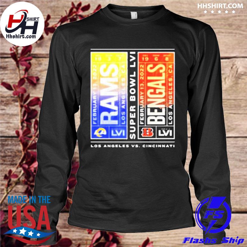 Official Los Angeles Rams vs Cincinnati Bengals Super Bowl LVI shirt,  hoodie, sweater, long sleeve and tank top