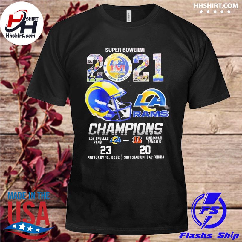 Los Angeles Rams Super Bowl LVI Champions 2022 Cincinnati 20 Rams 23 Shirt,  hoodie, sweater, long sleeve and tank top