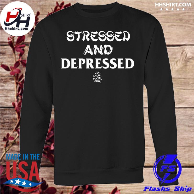 Anti social social on sale club stressed hoodie