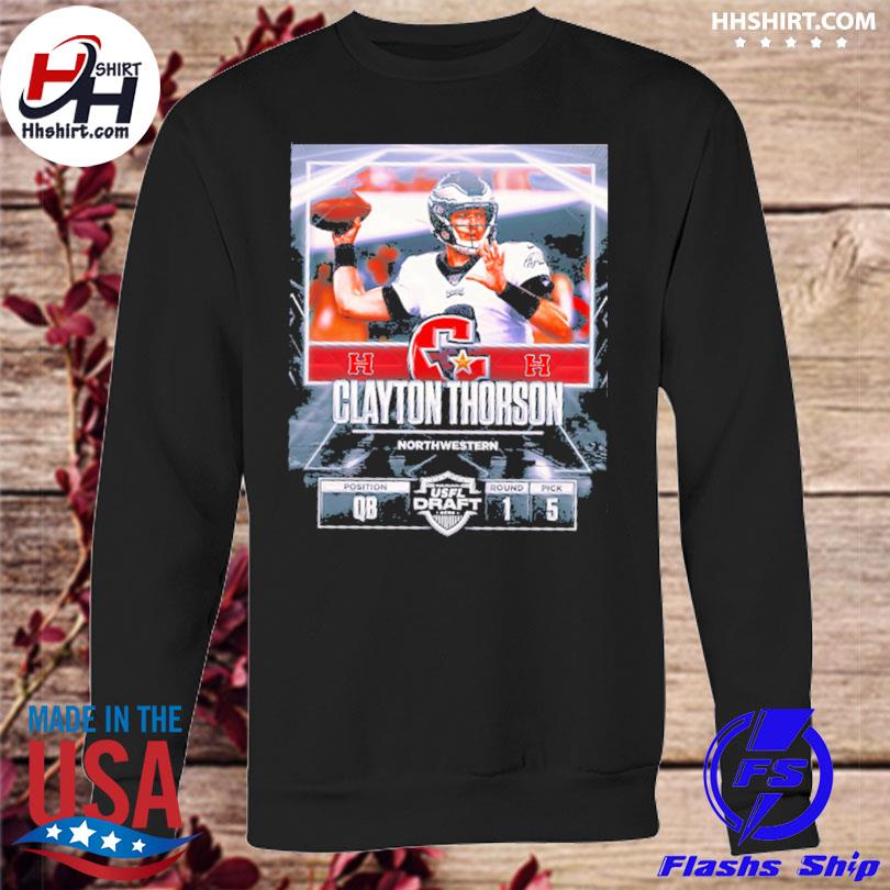 Clayton Thorson Houston Gamblers North Western USFL Draft 2022 Shirt -  NVDTeeshirt