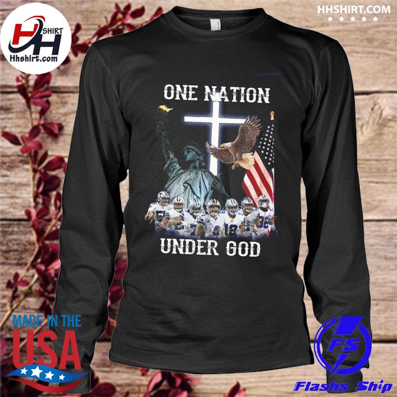 Dallas Cowboys One Nation Under God American flag signatures 2021 shirt,  hoodie, sweater, long sleeve and tank top