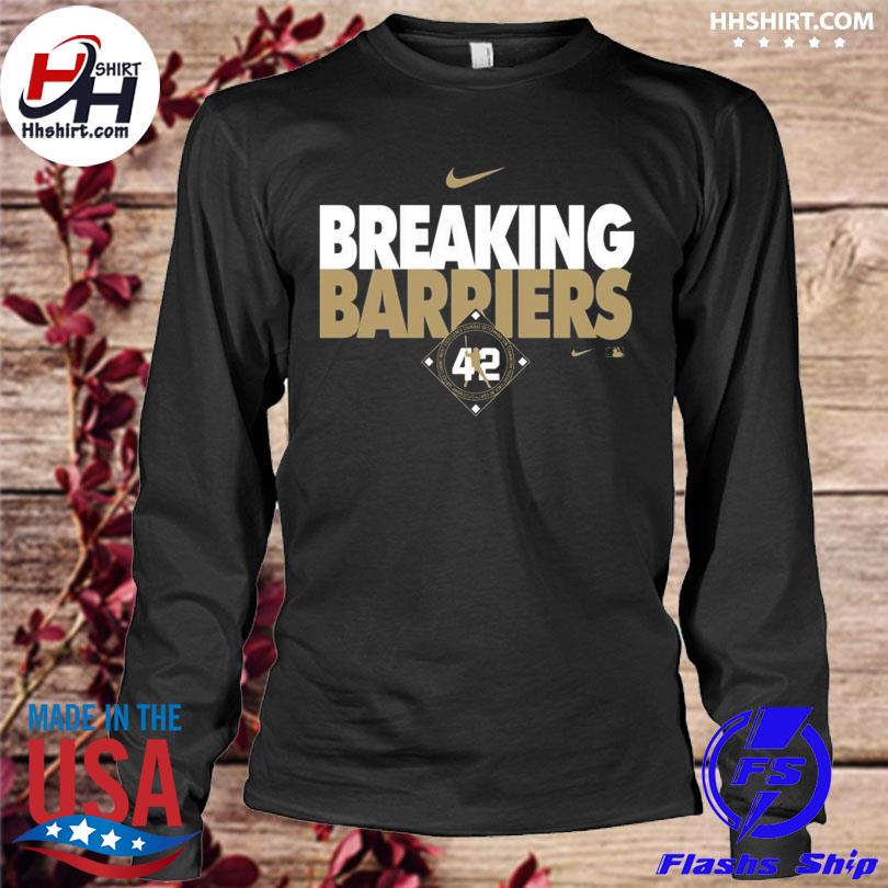 Jackie Robinson Breaking Barriers 42 logo T-shirt, hoodie, sweater, long  sleeve and tank top