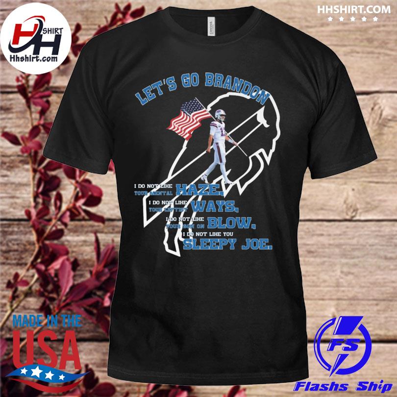 Buffalo Bills let's go brandon haze ways blow sleepy joe shirt, hoodie,  sweater, long sleeve and tank top