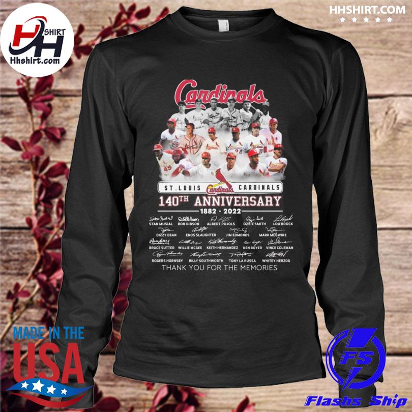 Funny St. Louis Cardinals 140th anniversary 1882 2022 thank you