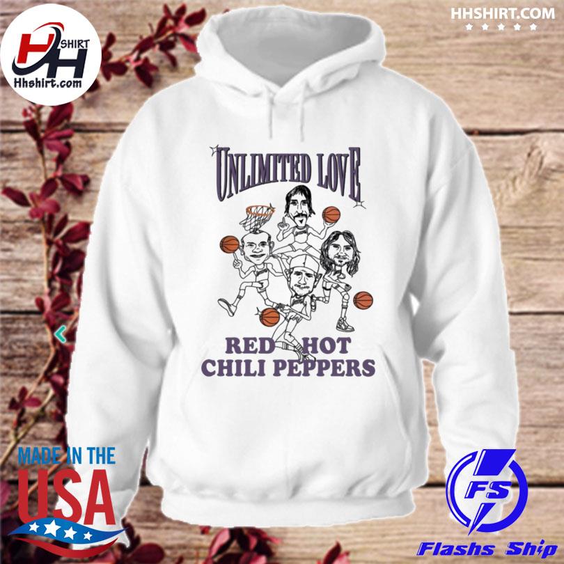 Los angeles lakers unlimited love red hot chili peppers shirt, hoodie,  longsleeve tee, sweater