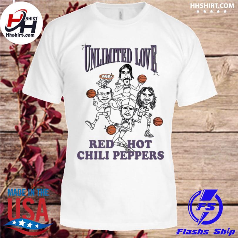 New! Red Hot Chili Peppers Unlimited Love x Los Angeles Lakers T-Shirt SGA  XL