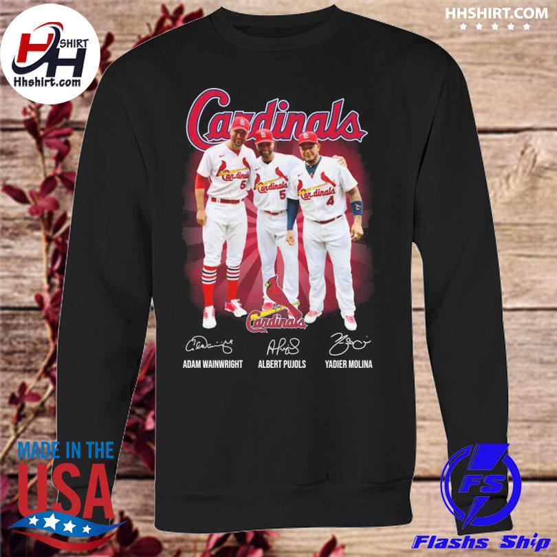 Cardinals Wainwright Pujols and Molina signatures shirt, hoodie