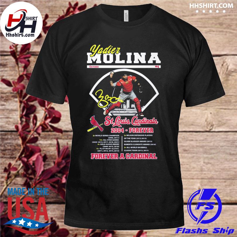 St. Louis Cardinals Yadier Molina 2002 2011 Forever a Cardinals signature  shirt, hoodie, sweater, long sleeve and tank top