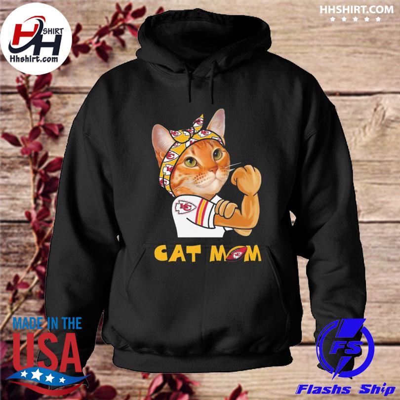 Strong Cat Mom Kansas City Chiefs shirt, hoodie, sweater, long