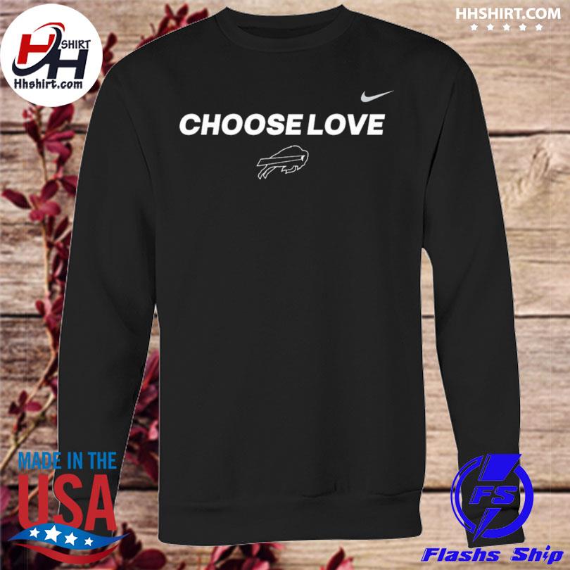 Stop Hate End Racism Choose Love Buffalo Bills T-shirt, hoodie