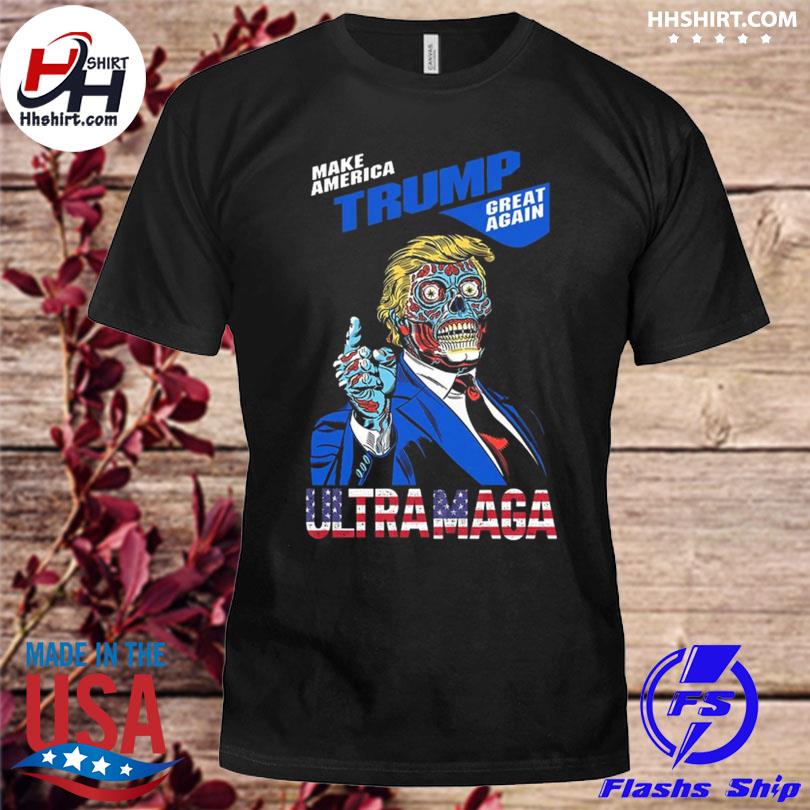 Make america Trump great again ultra maga flag shirt