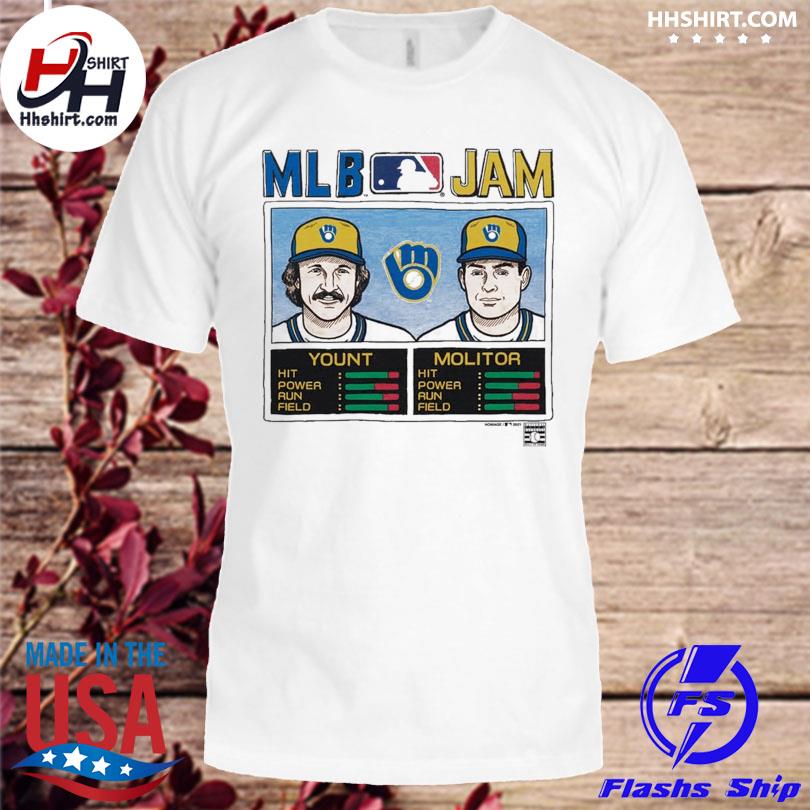 Mlb Jam Brewers Molitor And Yount shirt, hoodie, sweater, long