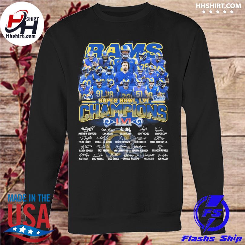 LA Rams Super Bowl LVI 2022 Champions Signatures Shirt, hoodie, sweater,  long sleeve and tank top