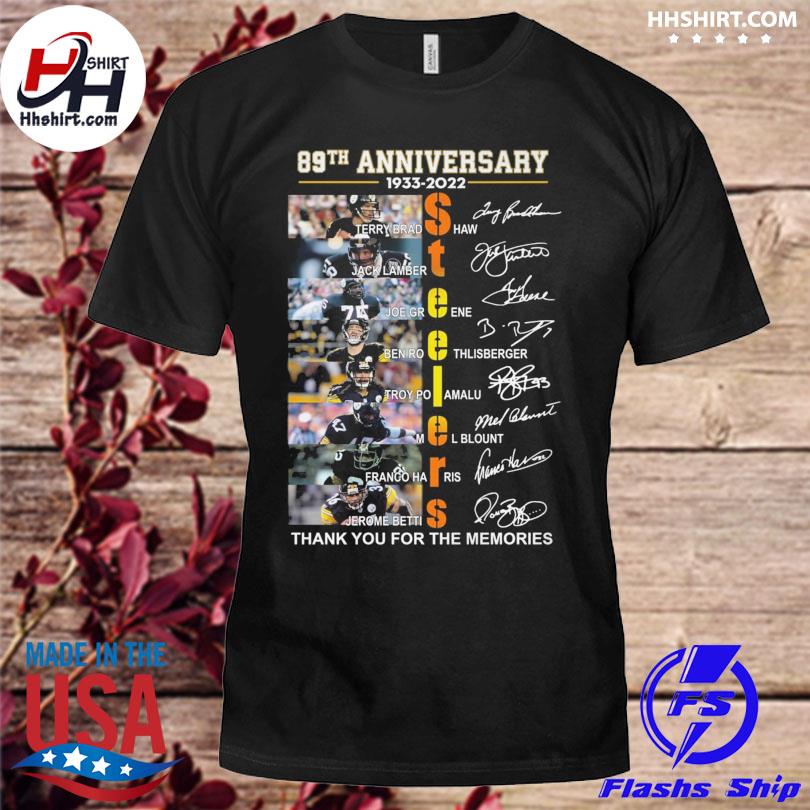 Pittsburgh Steelers 89th anniversary 1933-2022 t-shirt