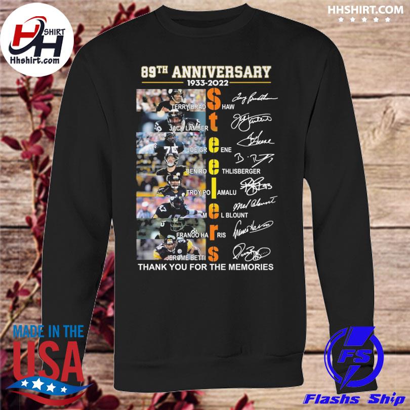 Pittsburgh Steelers 89th anniversary 1933-2022 t-shirt |