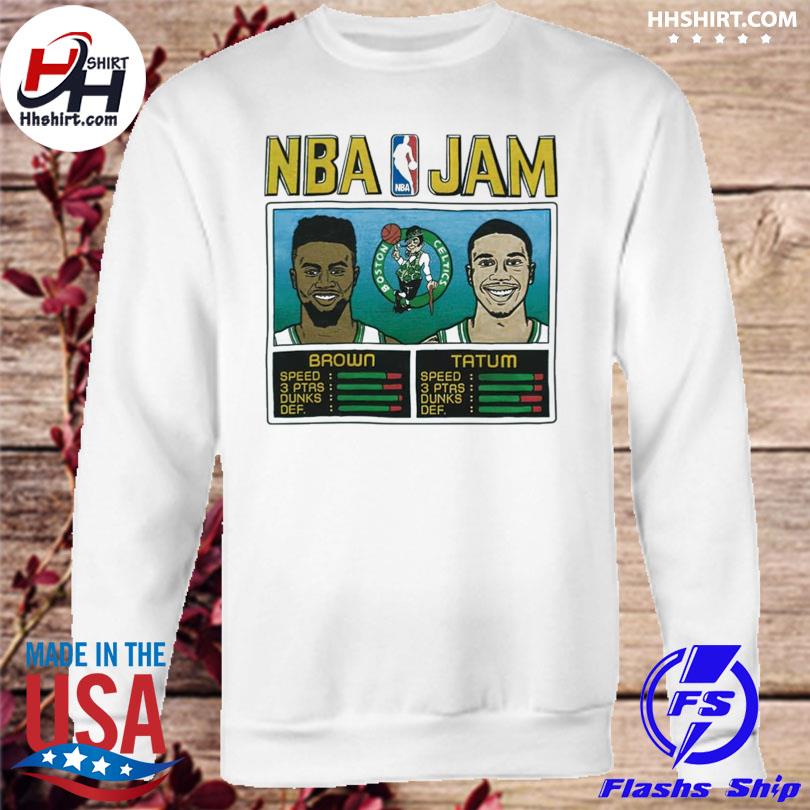 Taylor Snow NBA Jam Celtics Brown And Tatum Shirt - Hersmiles