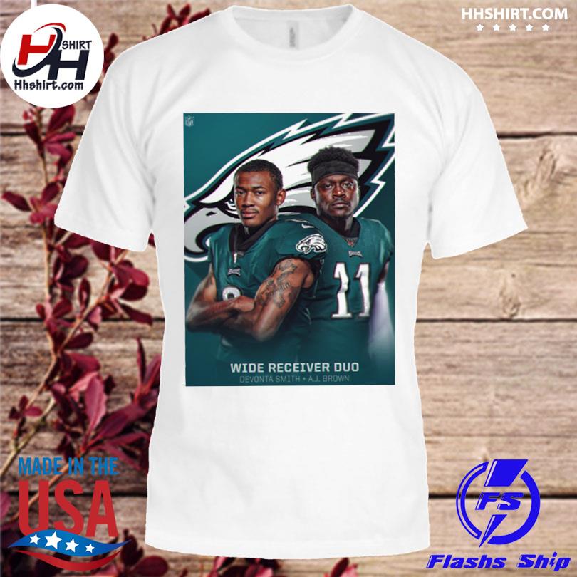 New DEVONTA SMITH PHILADELPHIA EAGLES NAME NUMBER JERSEY T-SHIRT