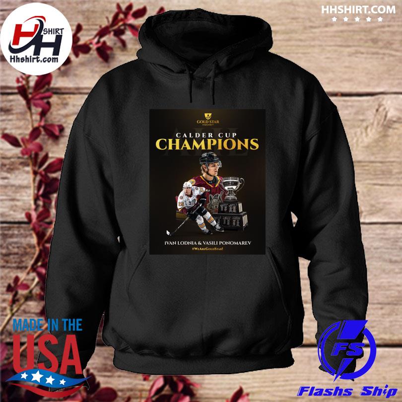 Chicago Wolves calder cup champions Ivan lodnia and Vasily ponomarev s hoodie