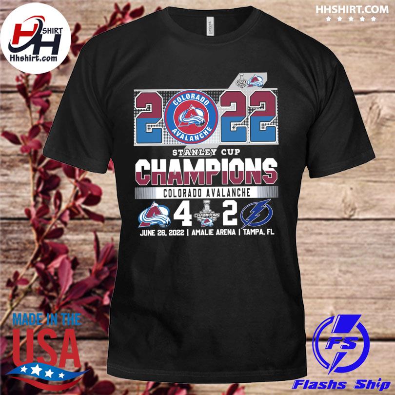 Colorado Avalanche And Tampa Bay Lightning Stanley Cup Champions Shirt