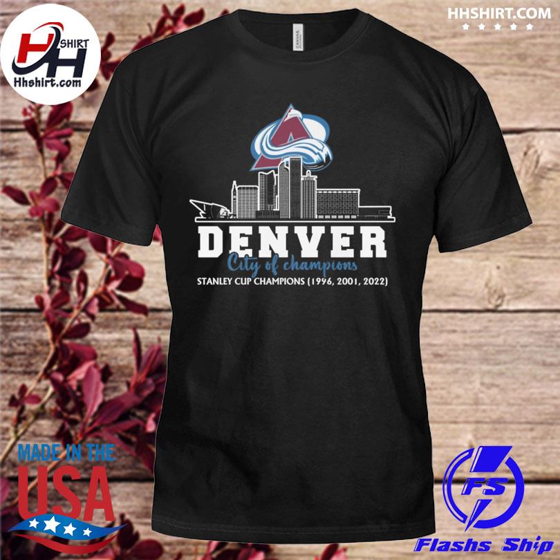 Colorado Avalanche Stanley Cup champions 1996 2001 2022 Shirt