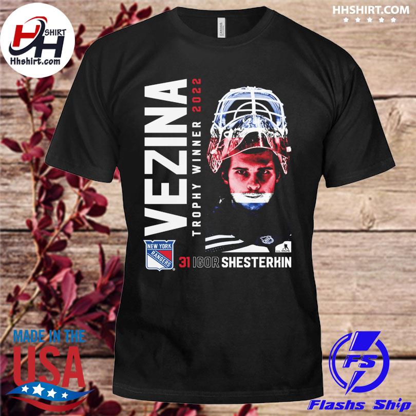 Igor Shesterkin New York Ranger Vezina Trophy 2022 Shirt, hoodie