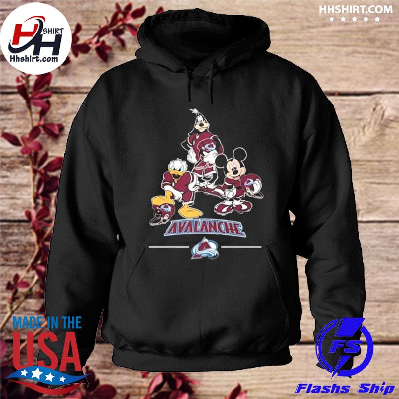 Mickey Donald goofy fan 2022 stanley cup champions colorado avalanche s hoodie