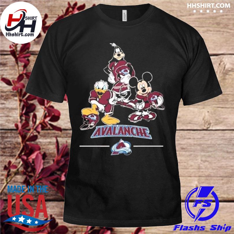 Mickey Donald goofy fan 2022 stanley cup champions colorado avalanche shirt