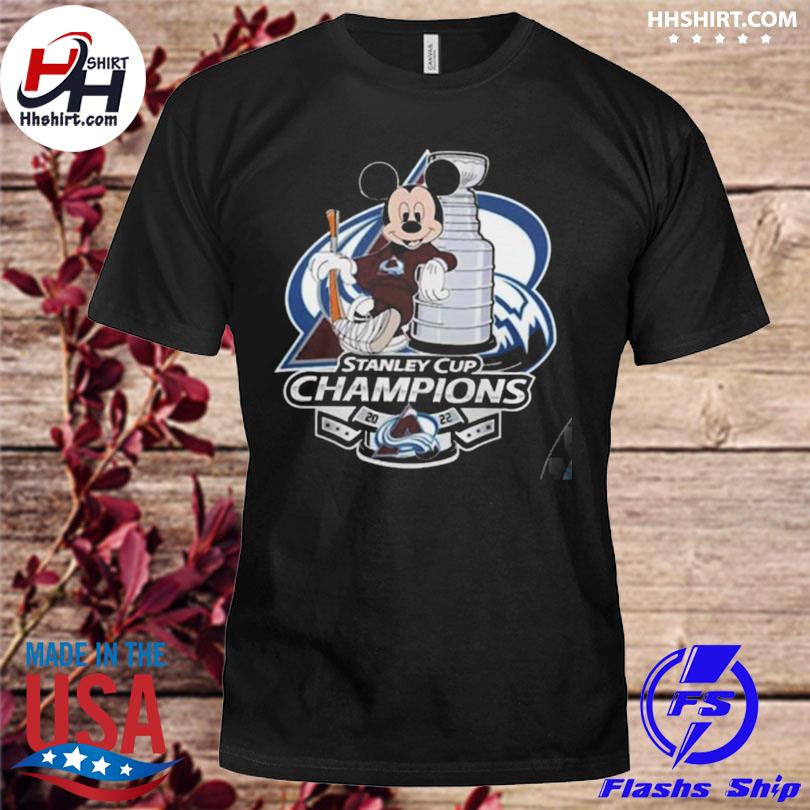 Mickey mouse colorado avalanche champions nhl 2022 stanley cup champions shirt