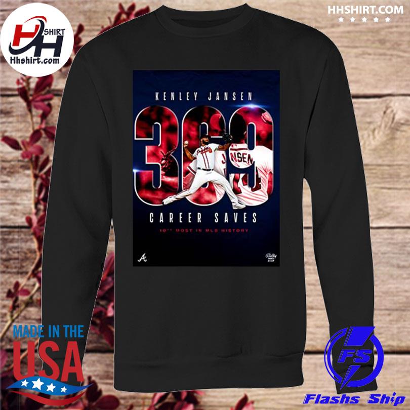 Kenley Jansen Atlanta Braves 378 Career Saves Ninth-Most In MLB History  Shirt, hoodie, sweater, long sleeve and tank top