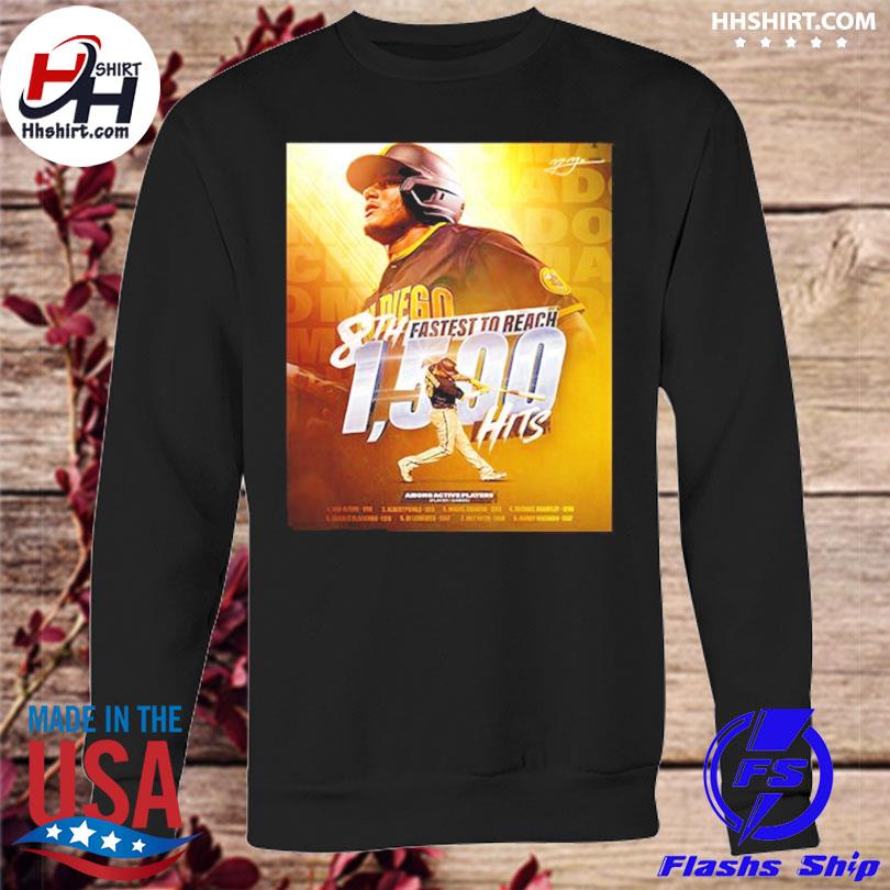 MLB San Diego Padres Manny Machado 1500 Hits And 250 Home Runs Unisex T- Shirt - REVER LAVIE