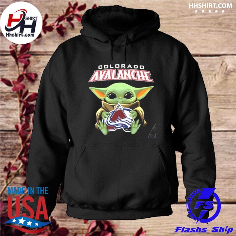 Nhl 2022 stanley cup champions baby Yoda hug colorado avalanche champions 2022 s hoodie