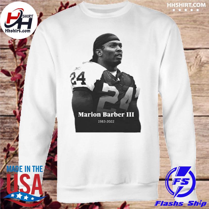 Rip Marion barber III 1983-2022 black white official shirt, hoodie,  longsleeve tee, sweater