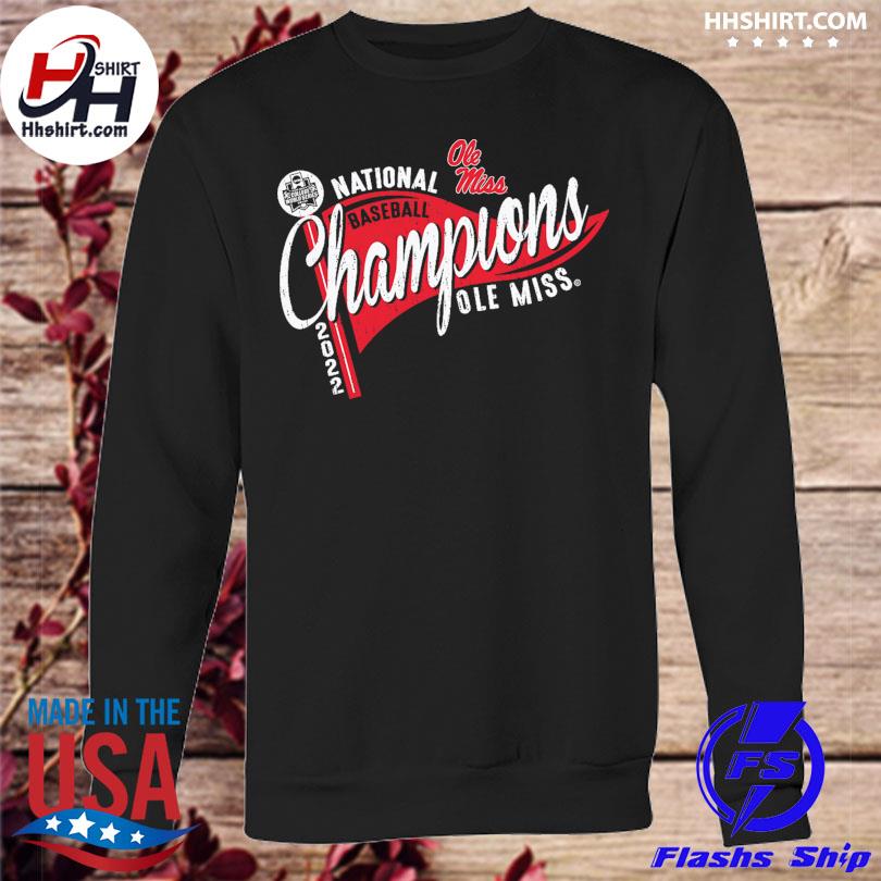 Ole Miss Rebels Blue 84 2022 NCAA Men's Baseball College World Series  Champions Schedule T-Shirt 