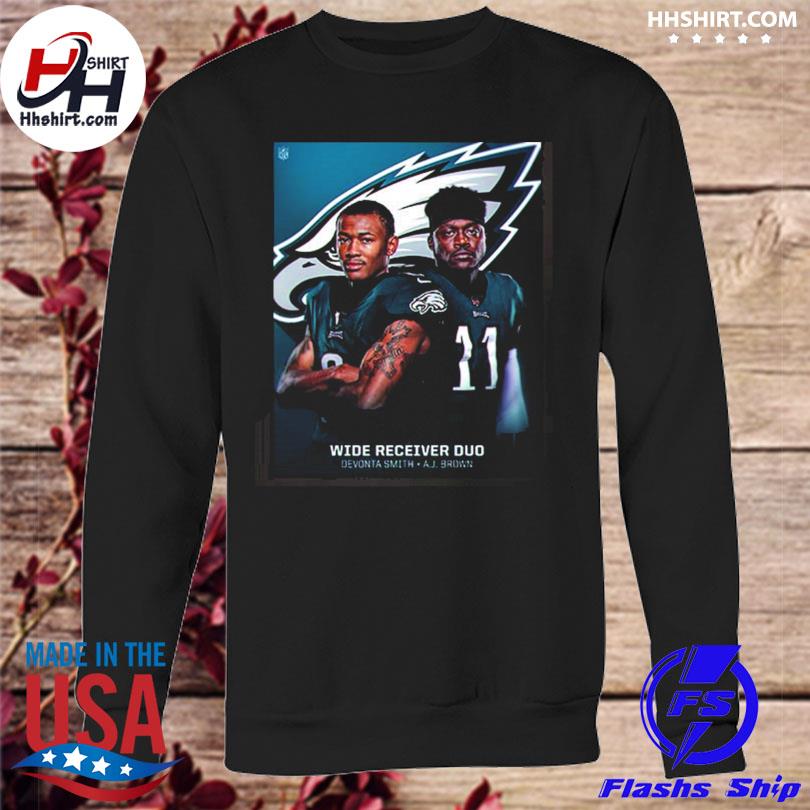 Wide Receiver Duo Devonta Smith And A J Brown Philadelphia Eagles T-Shirt,  hoodie, sweater, long sleeve and tank top