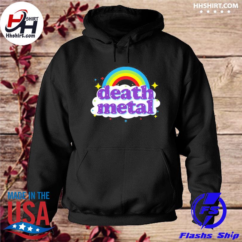 Death metal rainbow online hoodie