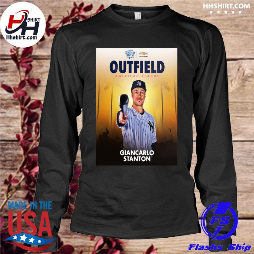 Mlb All Star Starters Reveal 2022 Outfield American League Giancarlo Stanton  T-Shirt - Trending Tee Daily in 2023