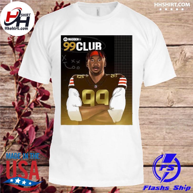 Congratulation Myles Garrett in The Madden NFL 99 Club T-shirt - REVER LAVIE