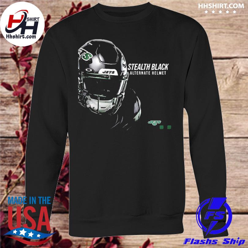 NFL New York Jets Stealth Black Alternate Helmet Unisex T-Shirt