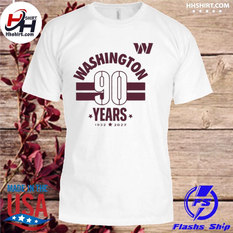 Washington Commanders 90th Anniversary T-Shirt