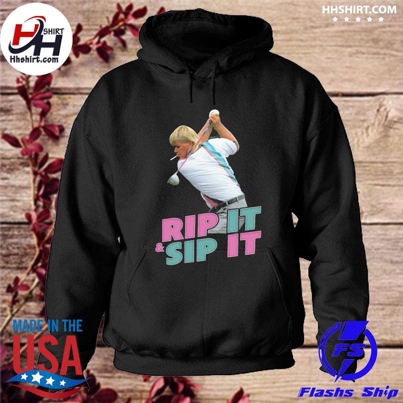 Rip it sip it golf john daly s hoodie