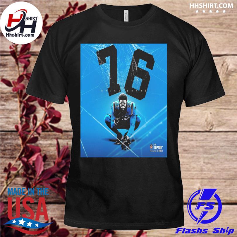 Brian burns in the nfl top 100 players of 2022 shirt, hoodie, longsleeve  tee, sweater