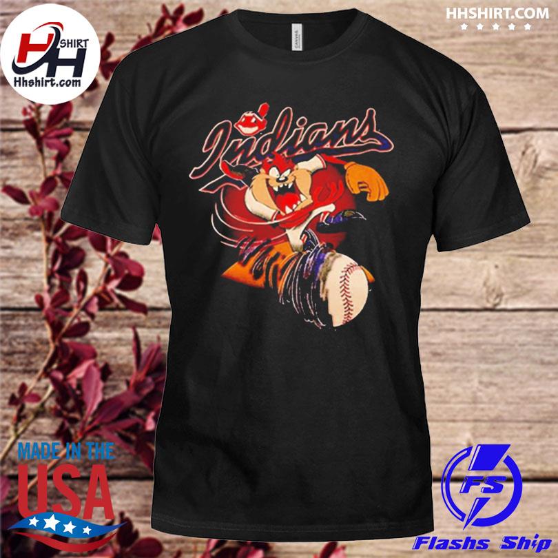 Vintage Cleveland Indians Taz Mania Looney Tunes T-Shirt For UNISEX