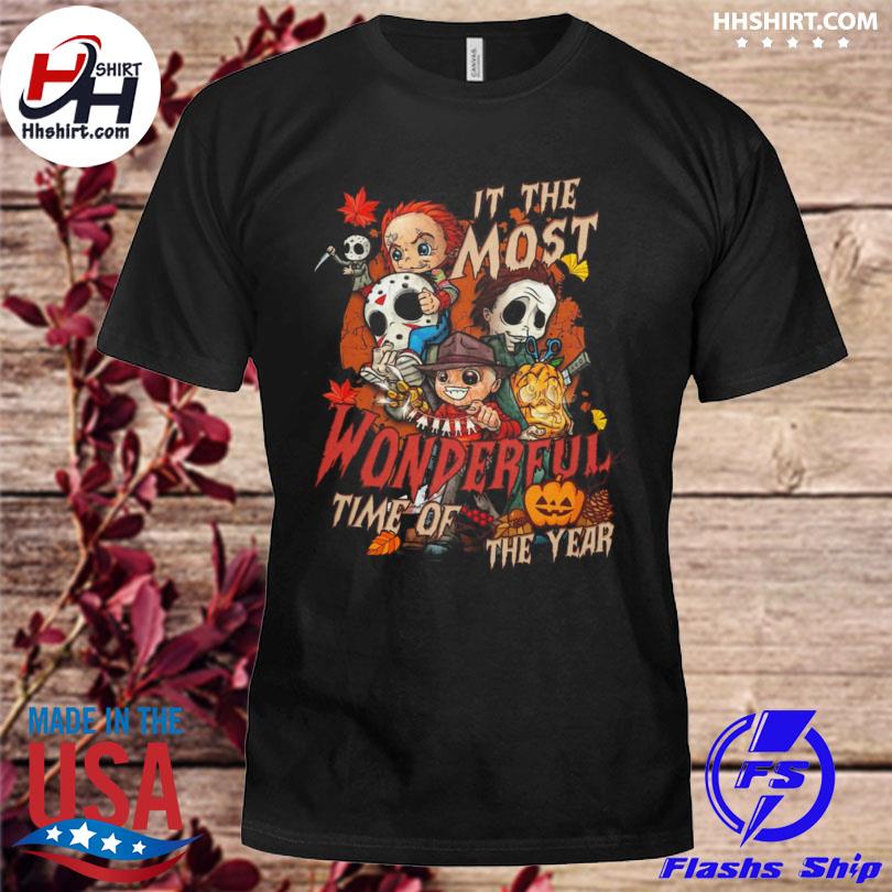 Horror chibi character is the most wonderful time of the year shirt